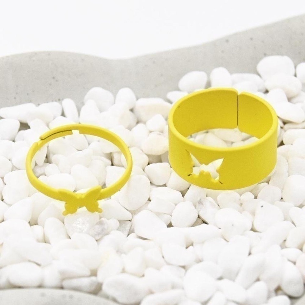 Butterfly Matching BFF Rings - Picture 2 of 3